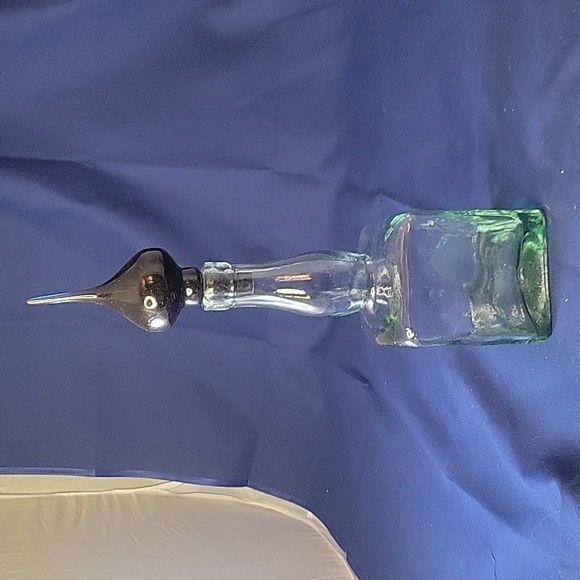 Pair of Vintage 90s Glass Jars with Funky Toppers - Picture 2 of 3